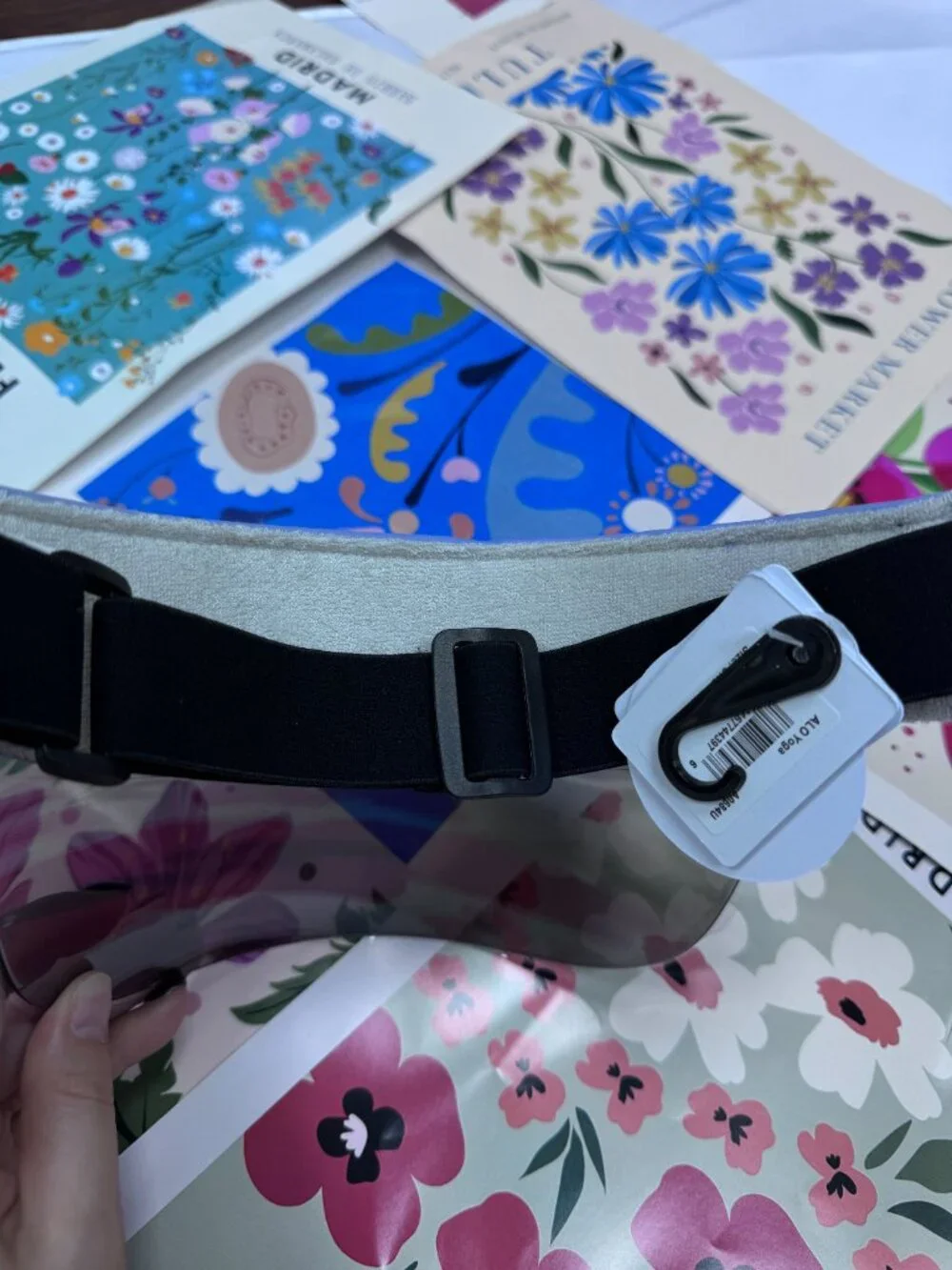 💜 NWT Alo Yoga Airlift Solar Visor Lilac Blue 🌴 Tennis Golf Cap